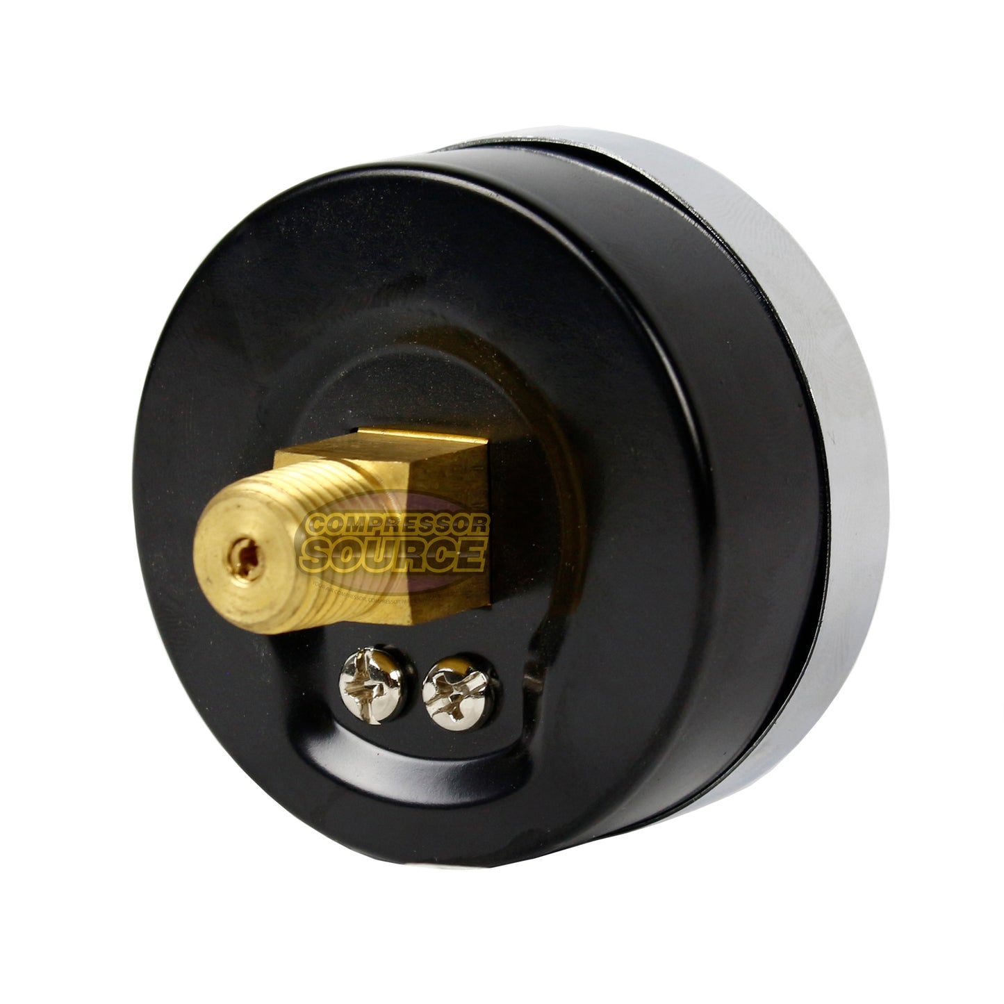 200 PSI 14 BAR 1/4" Male NPT Center Back Mount Steel Case 2.5" Gauge, Black