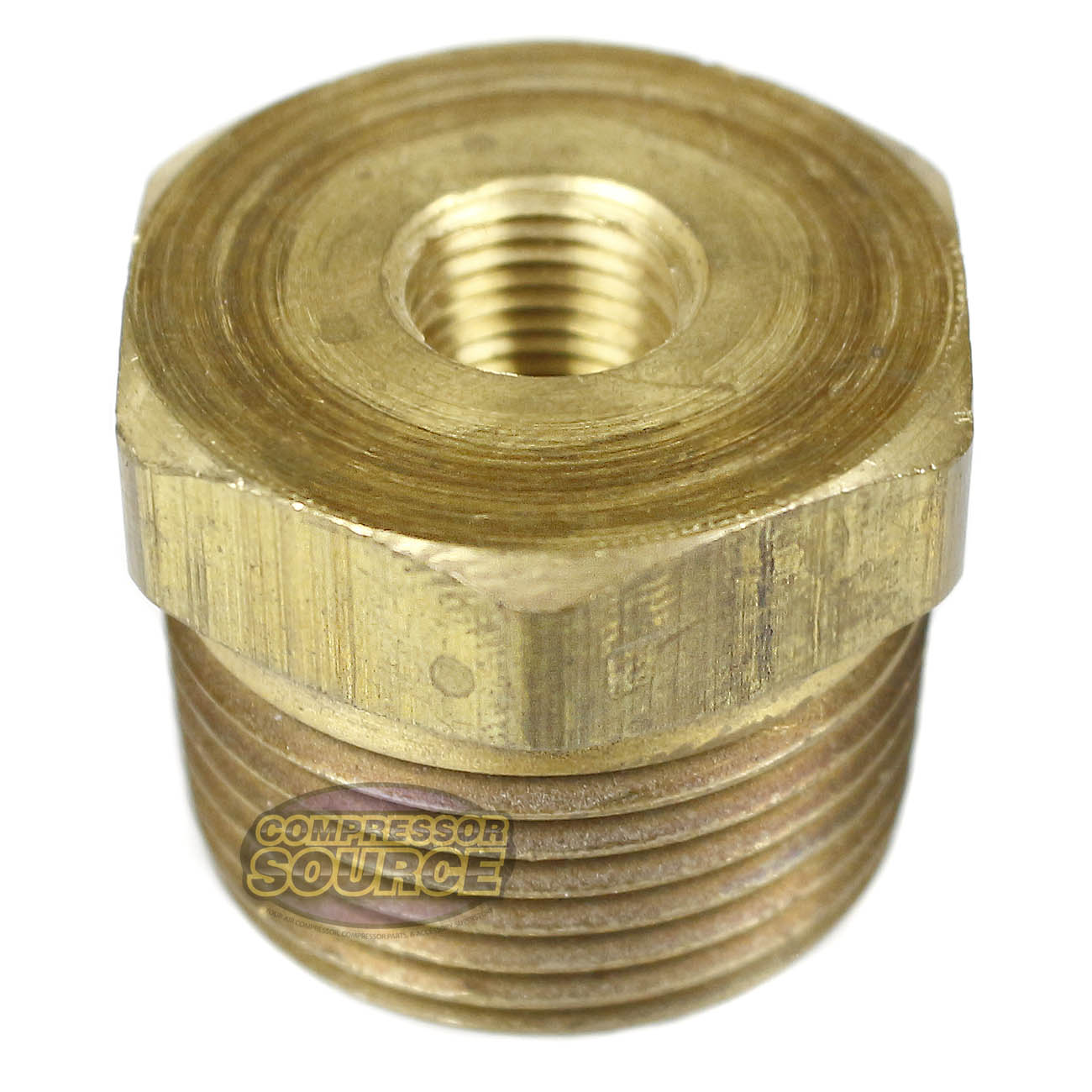3/4" Male NPT x 1/8" Female NPT Reducer Hex Bushing Brass Pipe Fitting 110JA