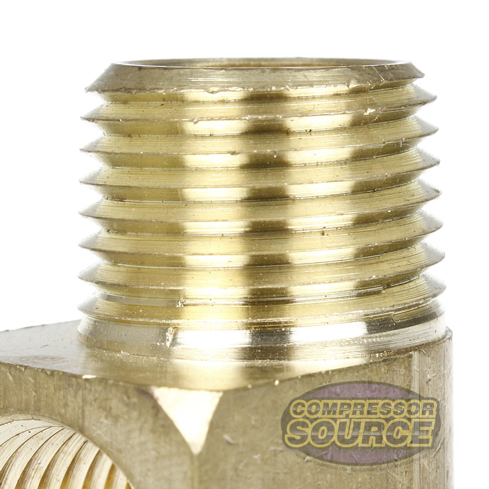 5 Pack 3/4" Male NPTF x Female NPTF 90 Degree Street Elbow Solid Brass Fitting