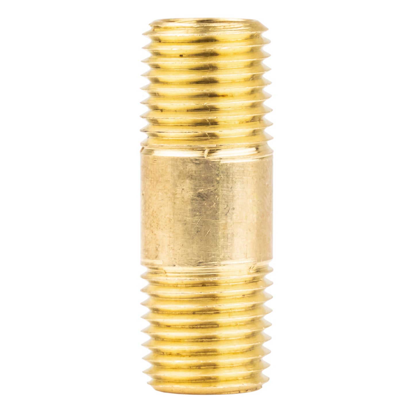 1/4" NPT x 1.5" Long Male Pipe Nipples Threaded Brass Fittings Connectors 5 Pack