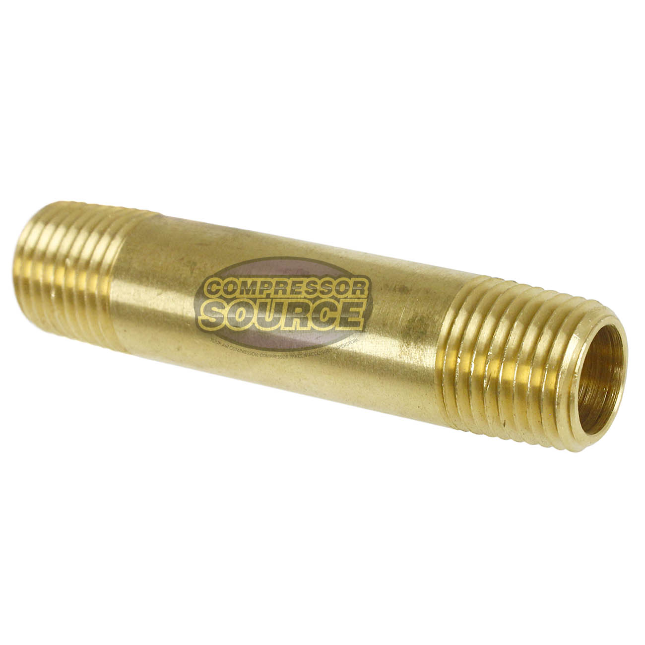 1/4 x 2-1/2 Solid Yellow Brass BR Nipple Extension 1200 PSI Maximum  117C2&1/2