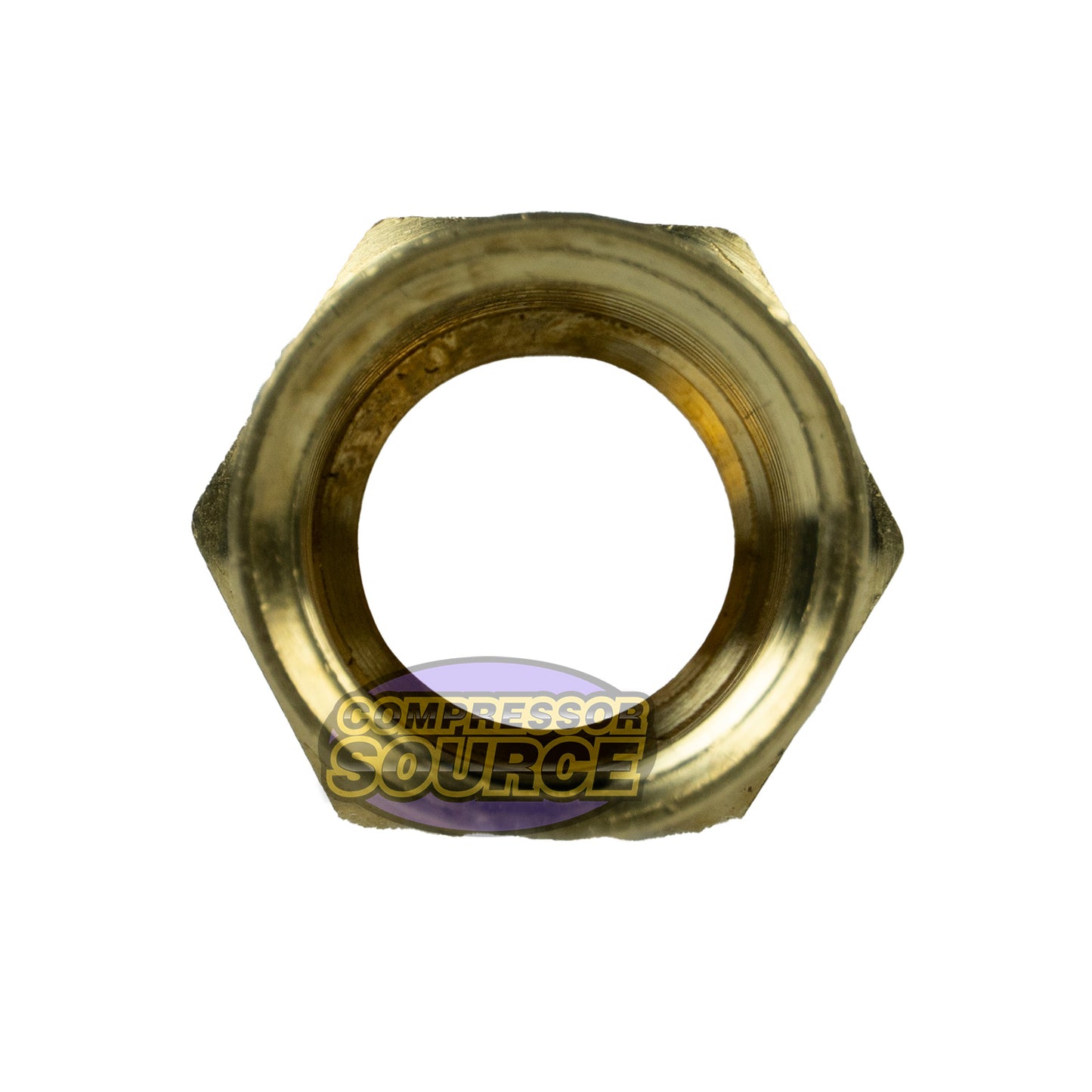 1/2" x 3/8" Yellow Brass Female to Female Coupling Reducer Pipe Fitting 119F