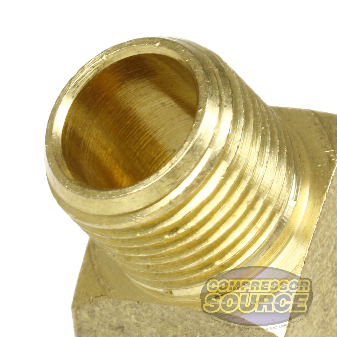 3/8" Male NPTF to Female NPTF 45 Degree Street Elbow Solid Brass Pipe Fitting