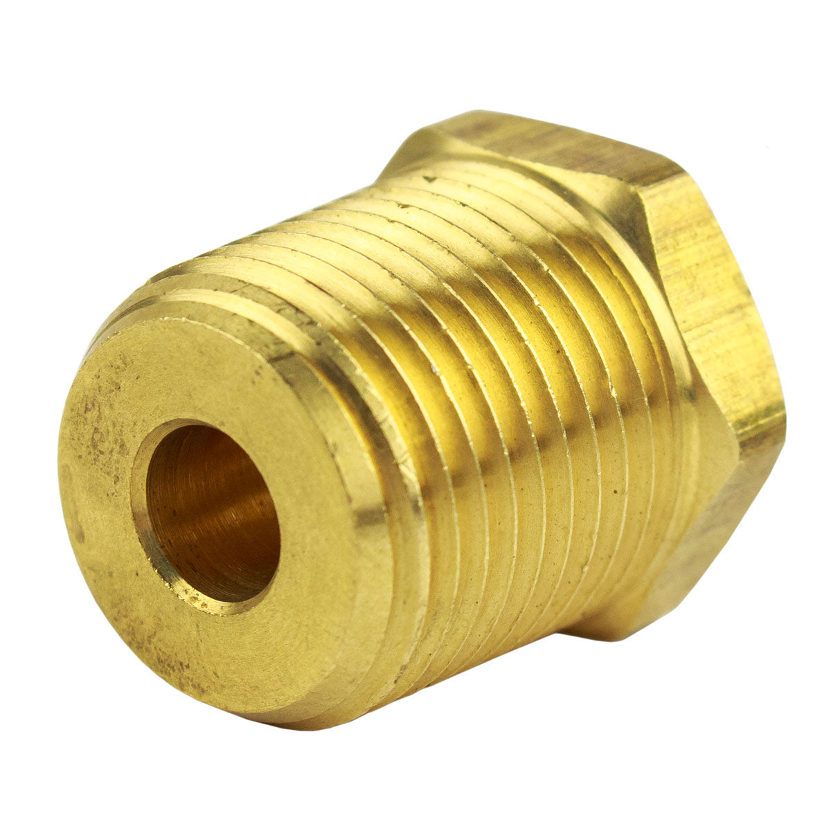 1/2" MNPT x 1/4" FNPT Solid Brass Bushing Reducer Fitting Reducing Adapter