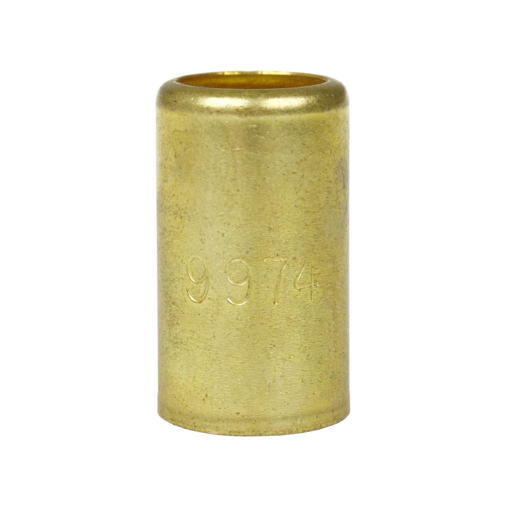 Brass Ferrule 0.525" Outer Diameter 7/16" Inner Diameter Smooth Crimp Design