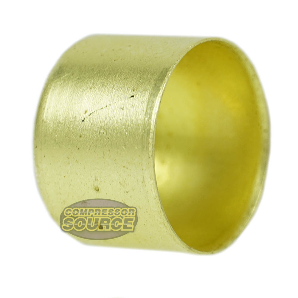 Brass Ferrule 3/4" Outer Diameter 1/2" Inner Diameter Smooth Crimp 2-pack 32565