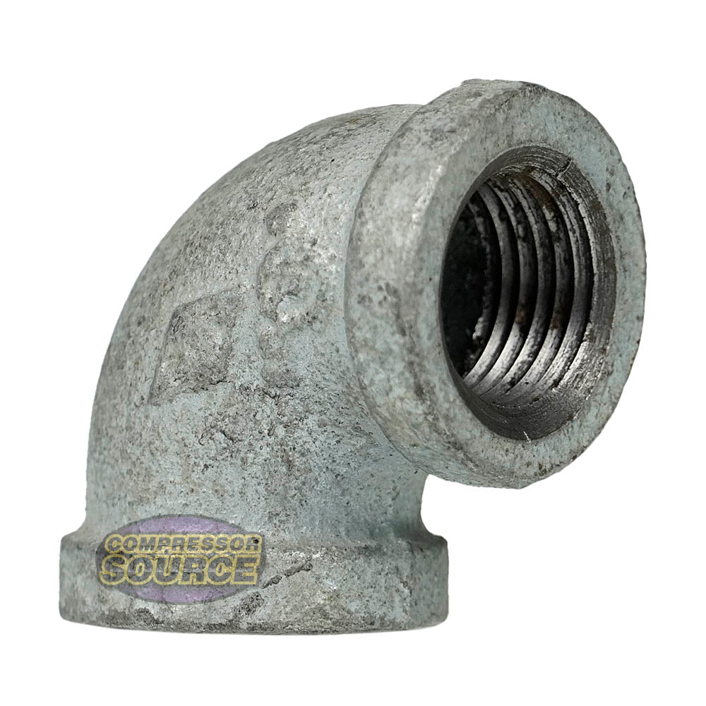 Lot Of 15 Galvanized 1/2 Inch Threaded 90° Elbow Pipe Fittings | WORLD WIDE SOURCING #6100705