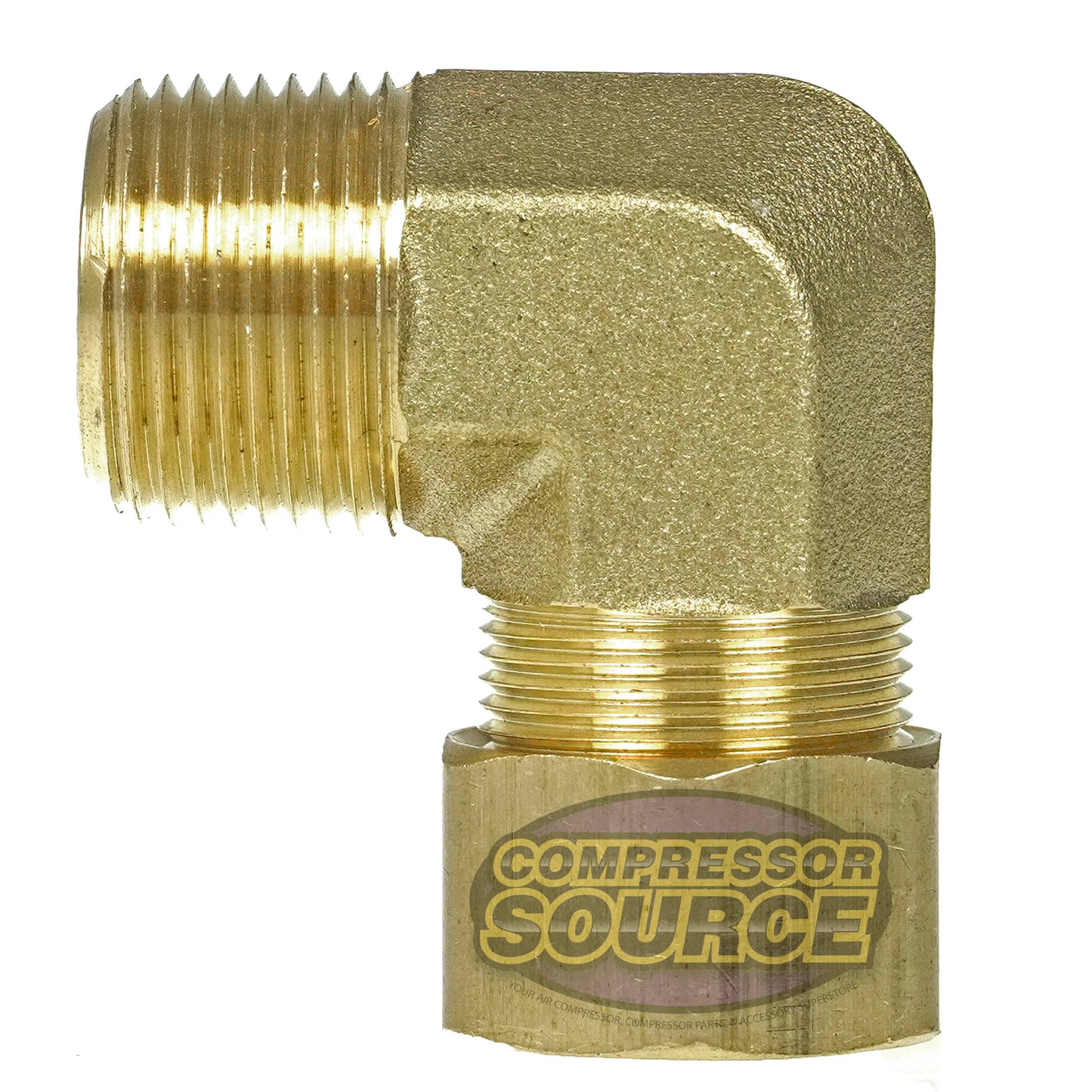 3/4 " x 3/4 " Compression X Male 90 Degree Forged Solid Brass Elbow Fitting