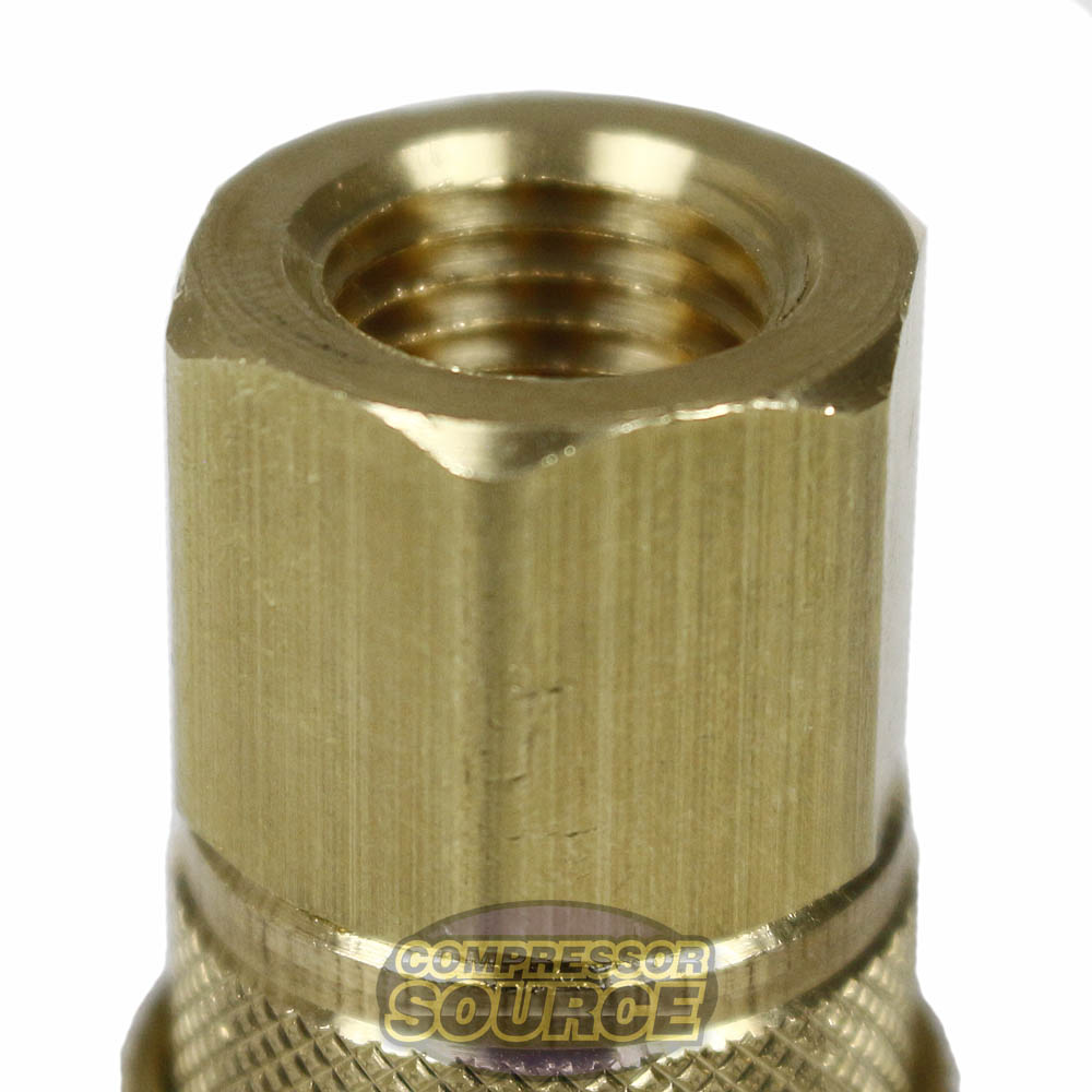 Milton 1/4" FNPT Female M-Style KWIK-CHANGE Coupler Brass 300 PSI Maximum 715BK