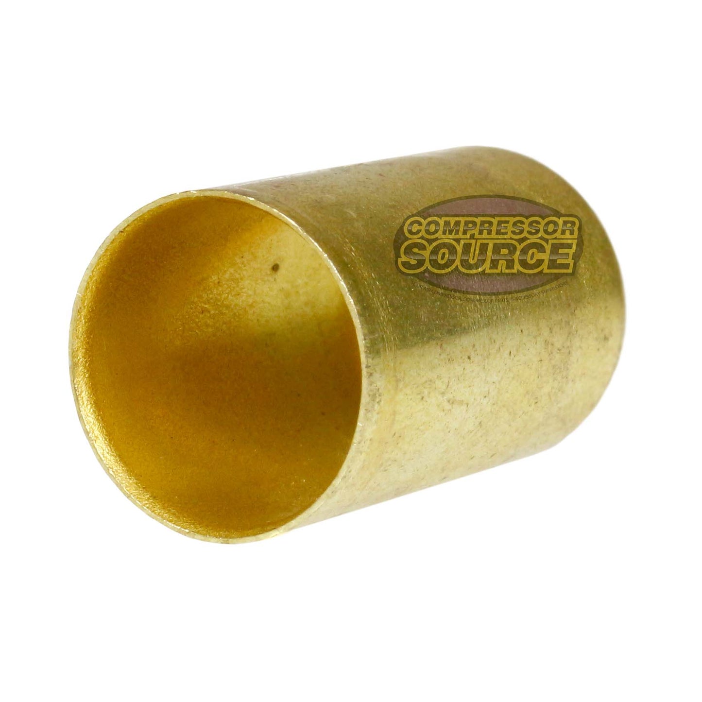 2 Pack Brass Ferrule 9/16" Inner Diameter 7/16" Pierce Smooth Crimp Hose Fitting