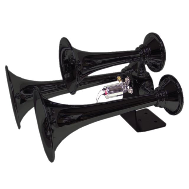 Aggressor Air Horns 3 Tone Steel Train Horn Assembly