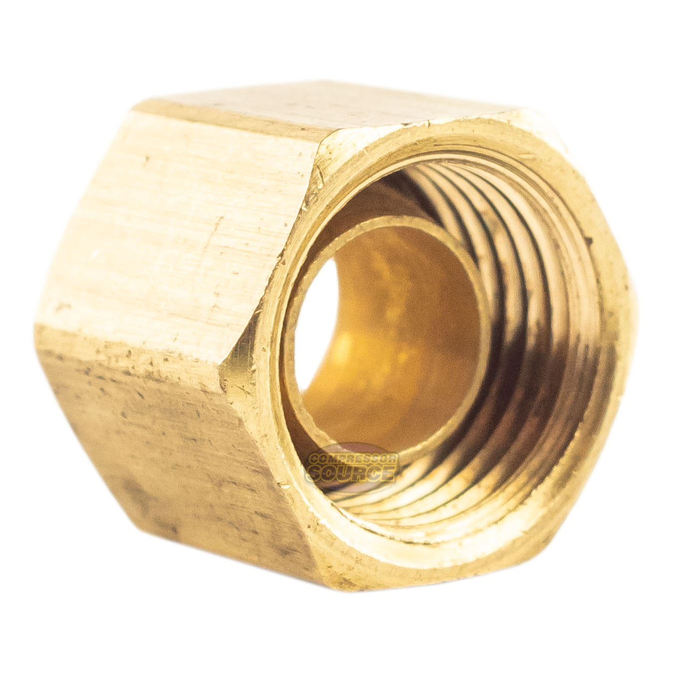 5 Pack 1/4" Compression Nut & Ferrule Combo for 1/4" OD Tube Brass Sleeve Nut