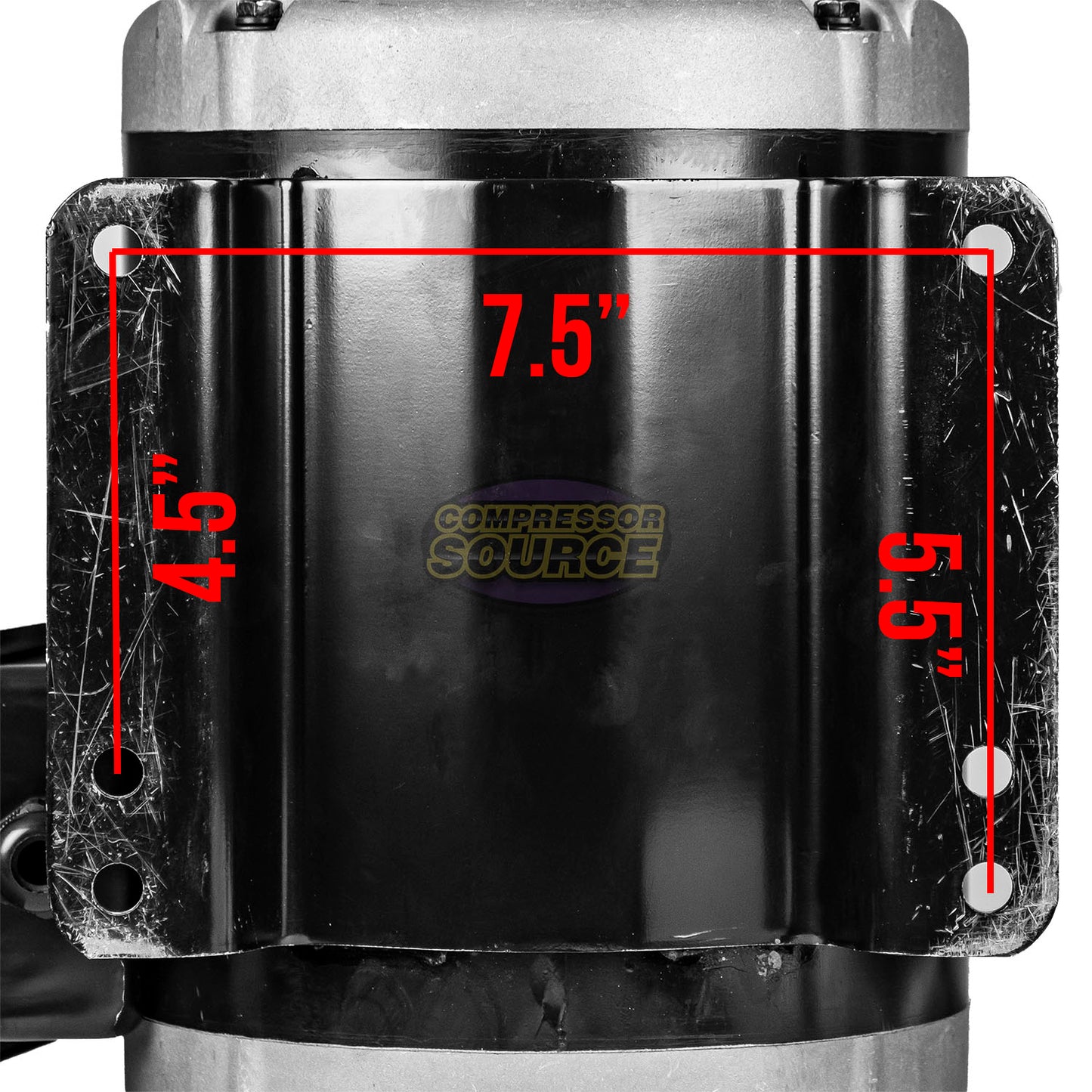 3 HP Single Phase Electric Motor 1725 RPM 184T Frame 230V ODP EMZ