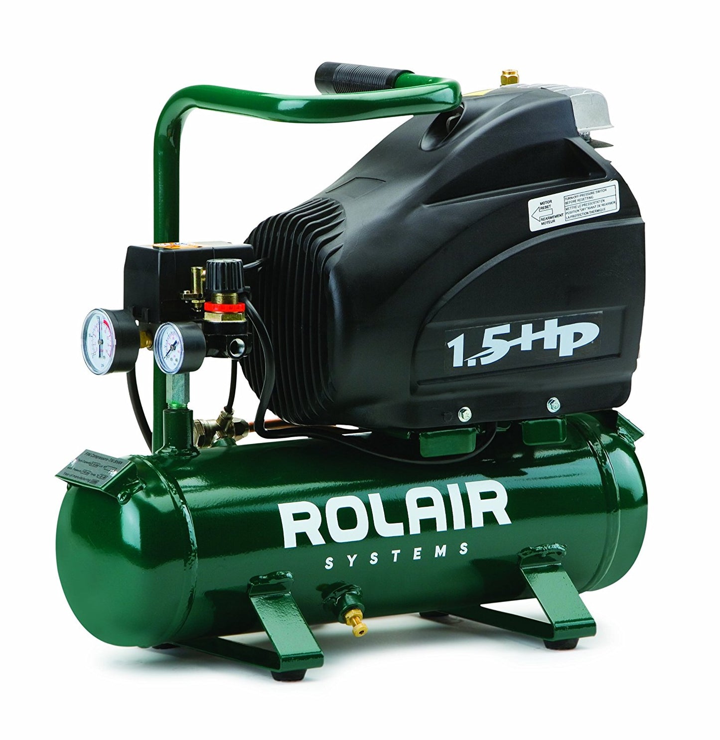 Rolair FC1500HS3 1.5 HP Compressor with Overload Protection and Manual Reset