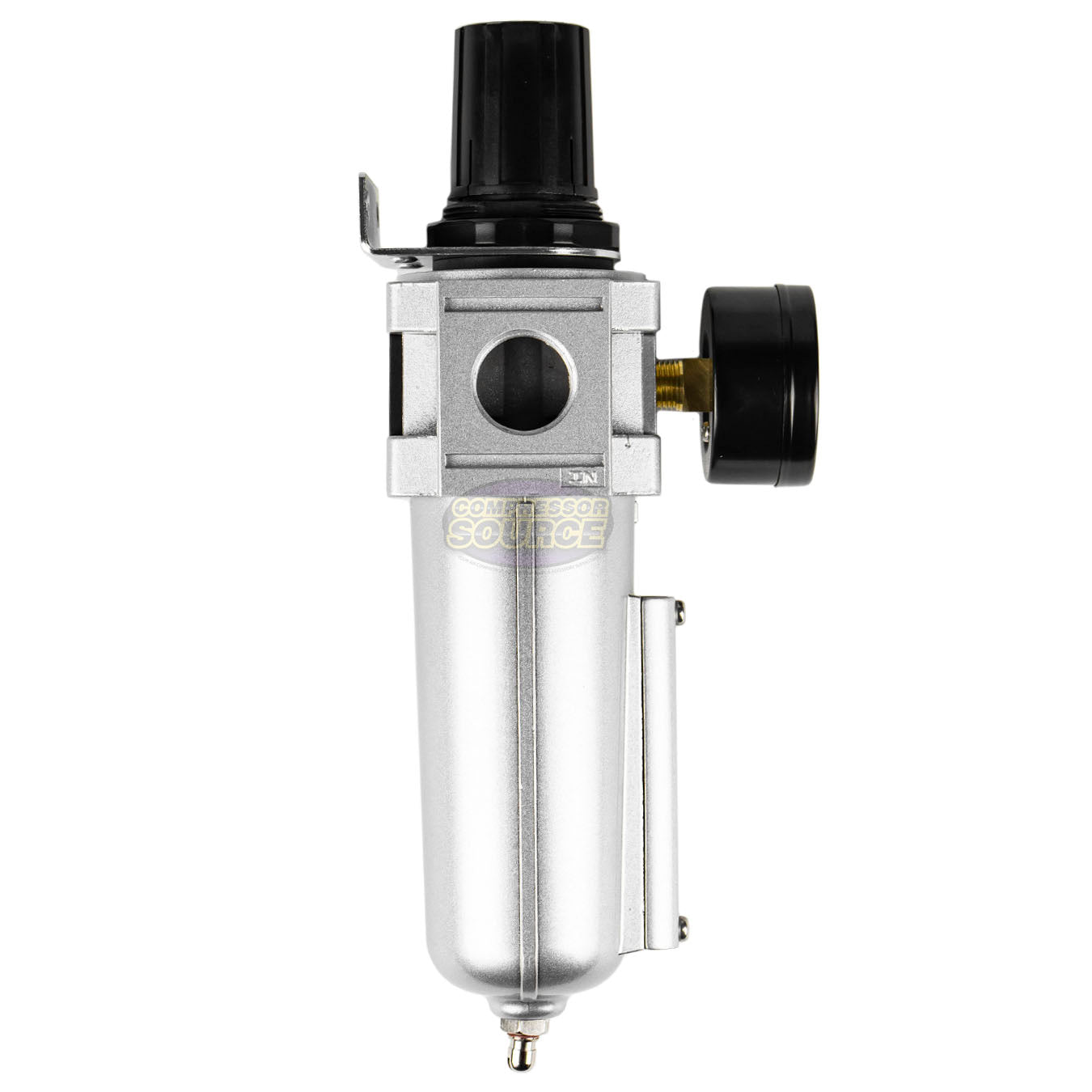 3/4" Air Compressor Regulator & Filter Combo w/ Gauge & Manual Drain FR726N