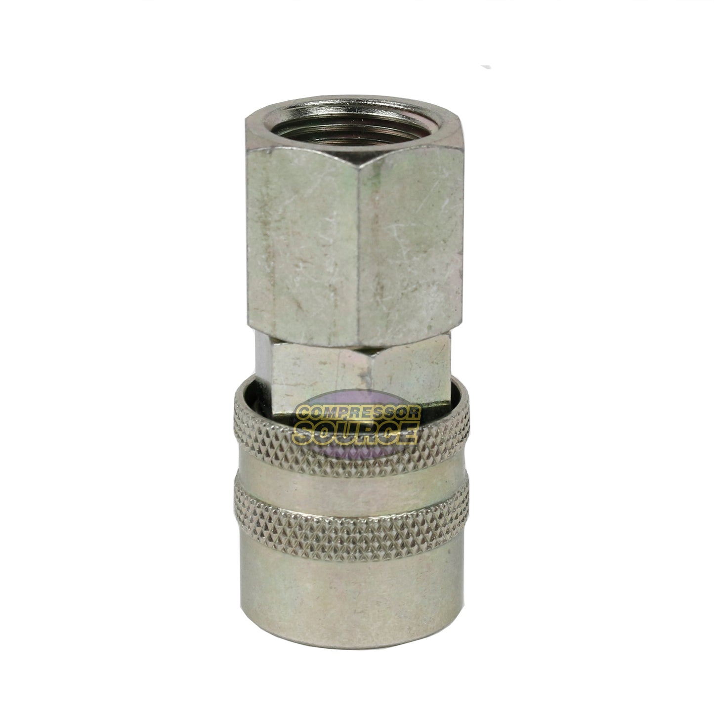 Industrial M Type 3/8" Female NPT Socket 1/4" Basic Flow Size Coupler Steel