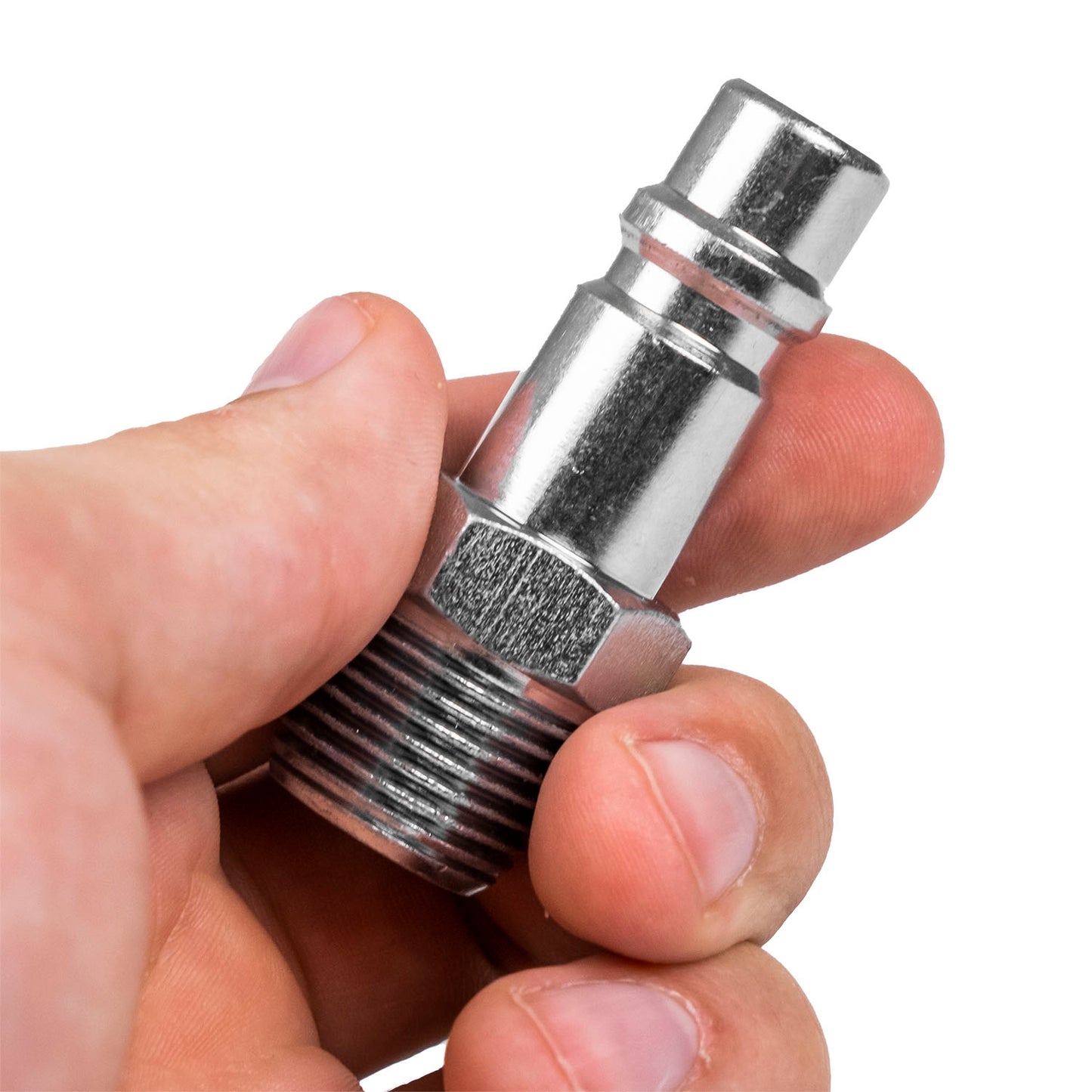 1/2" Male NPT x 1/2" Body Industrial Style Plug Steel Quick Release Milton G