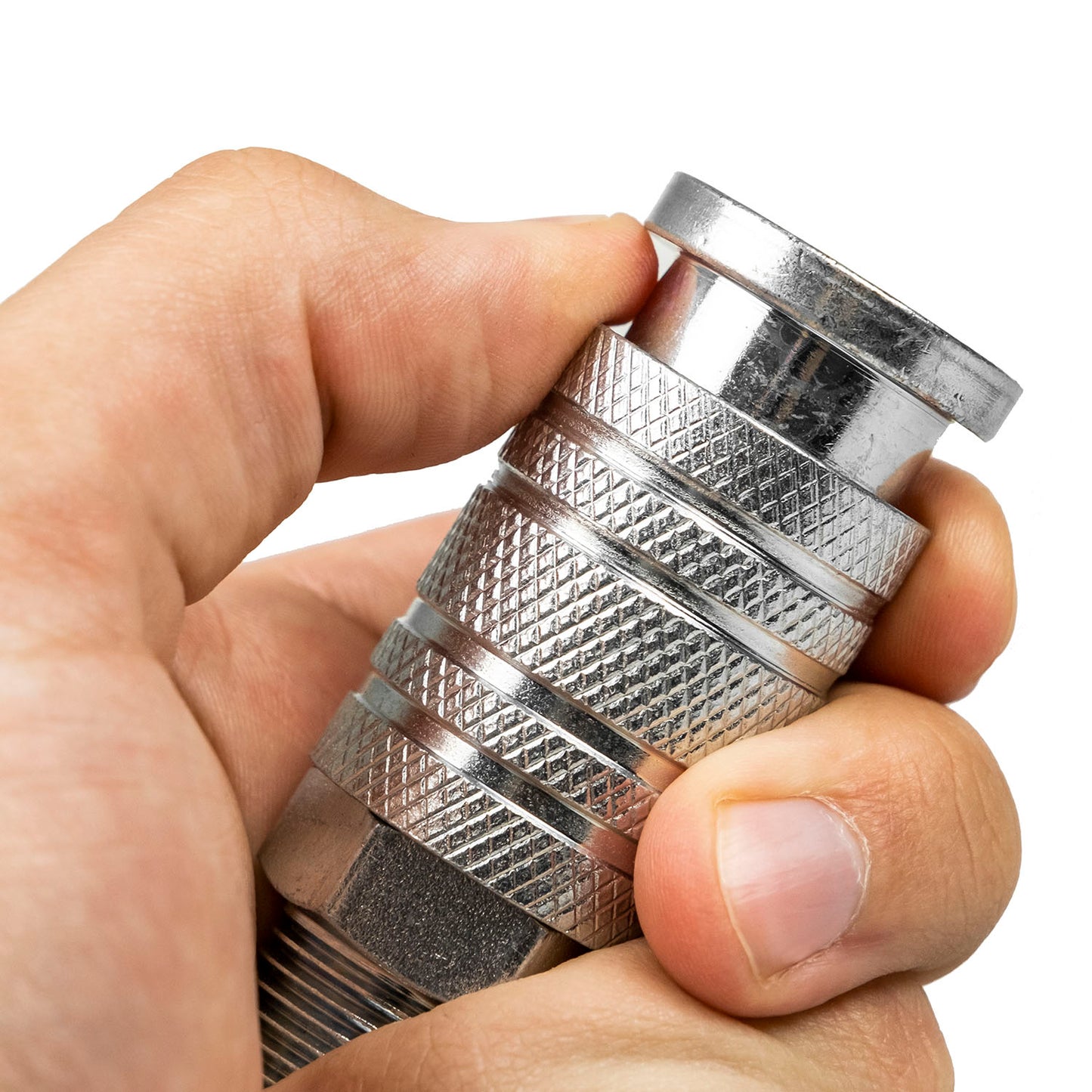 1/2" Male NPT x 1/2" Body Industrial Milton G Style Steel Quick Release Coupler