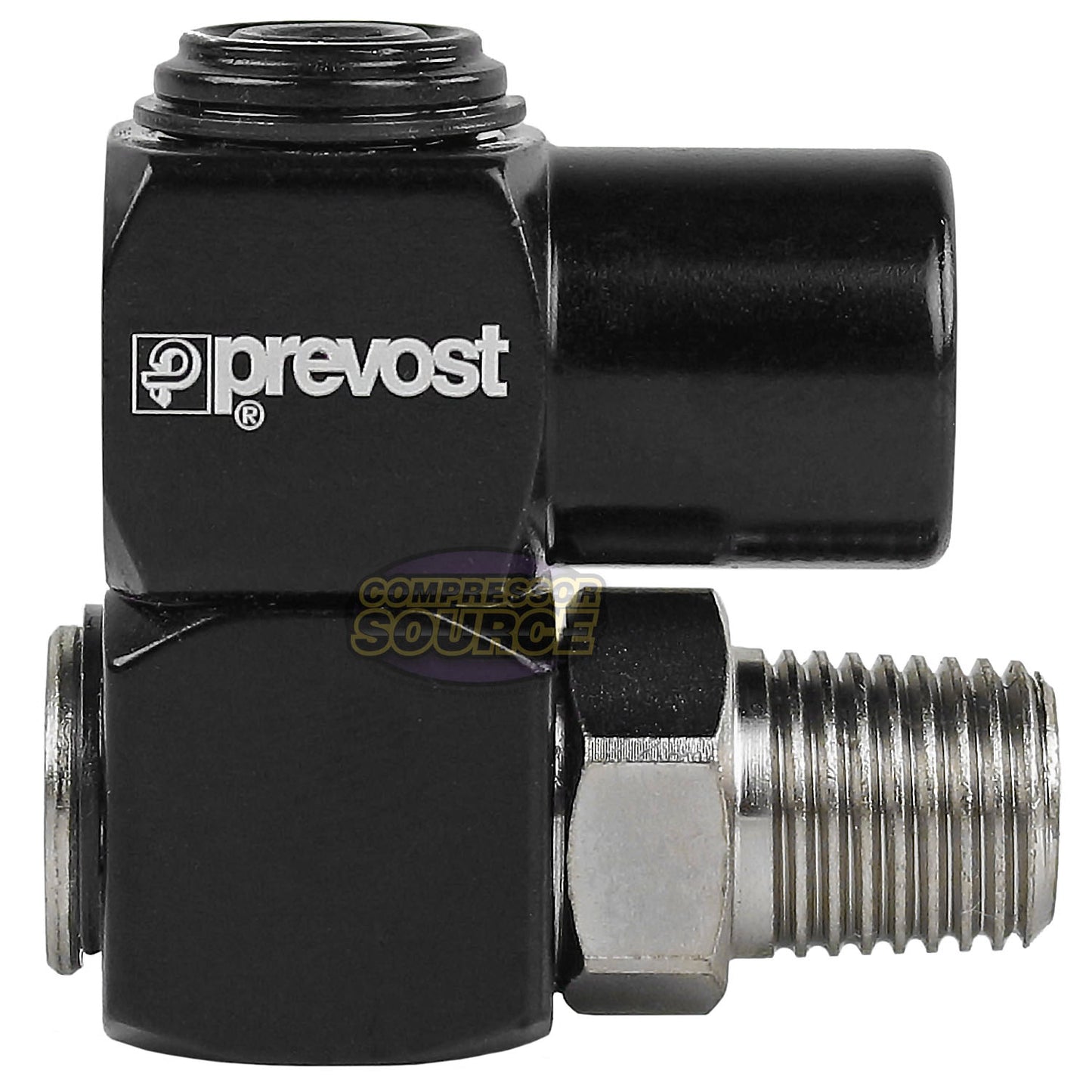 2 Prevost Universal 360 1/4" NPT Compressed Air Flow Tool Hose Connection Swivel