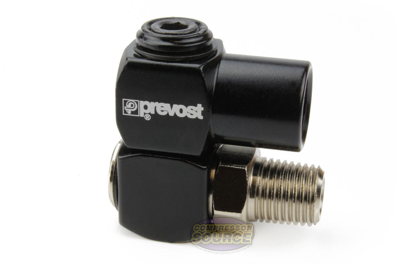 Prevost Universal 360 1/4" NPT Compressed Air Flow Tool Hose Connection Swivel