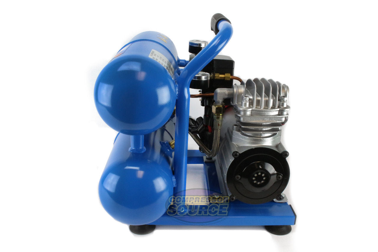 Puma Twin Tank 12 Volt 2 Gallon Oil-Less Air Compressor with Filter PD-1021F
