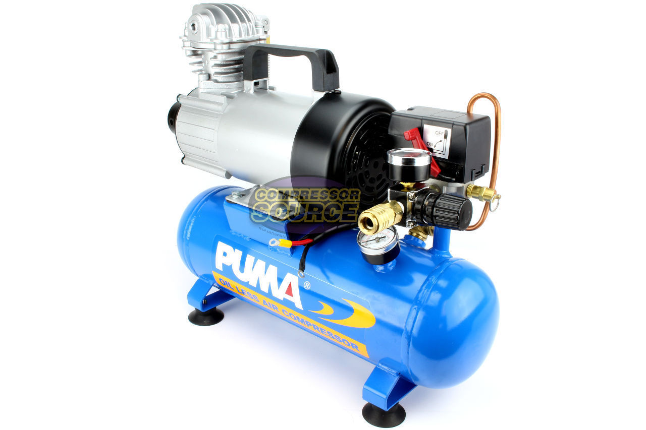 Puma PD1006F 12 Volt 1.5 Gallon Oil-Less Air Compressor with Advanced Filter