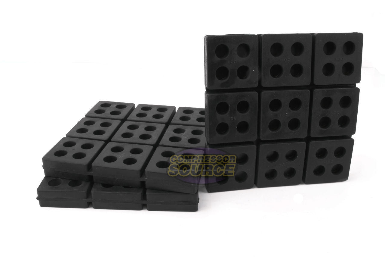 3 Pack ﻿﻿Anti Vibration Pad Isolation Dampener All Rubber Heavy Duty ﻿6x6x3/4"