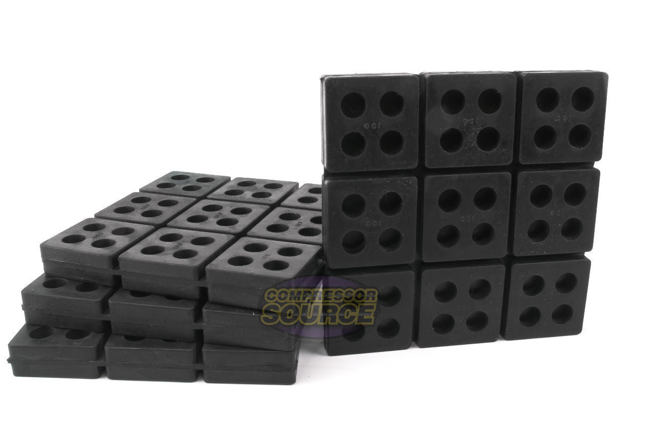 ﻿﻿4 Pack ﻿﻿Anti Vibration Pad Isolation Dampener All Rubber Heavy Duty ﻿6x6x3/4"
