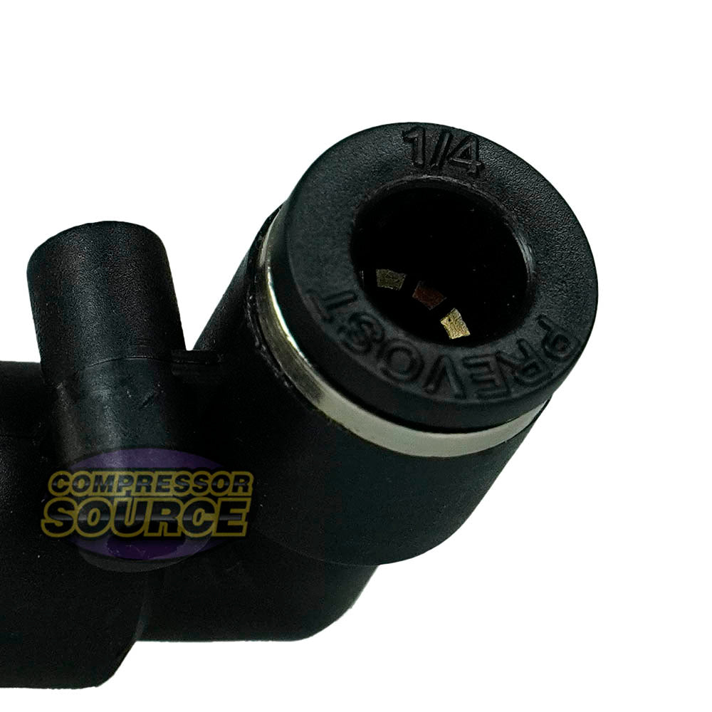 Prevost 1/4" Push-To-Connect X 1/4" MNPT Push Lock To Male NPT Connection Elbow