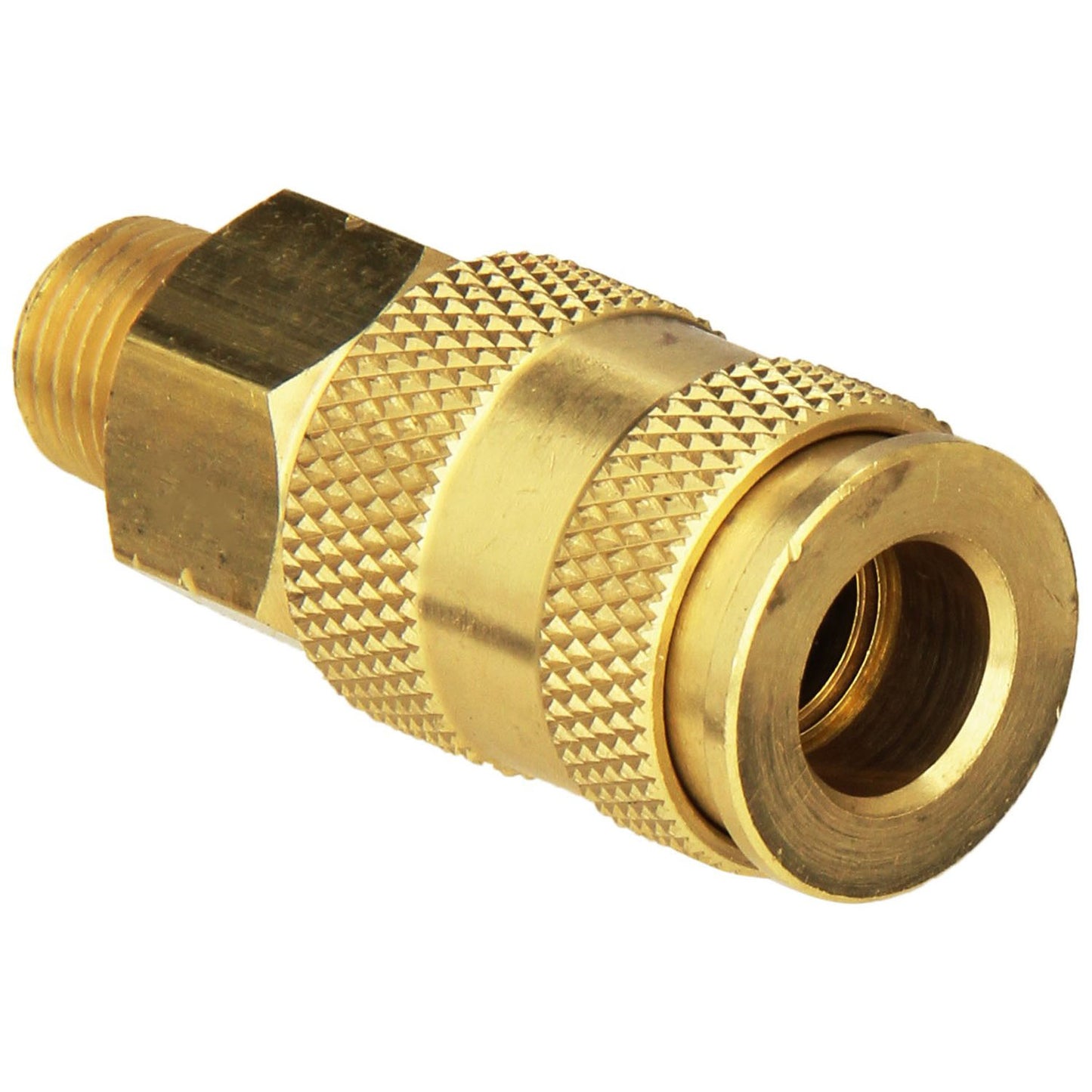 Milton V Style Coupler 1/4" Male NPT Brass Body High Flow Pro European S-765