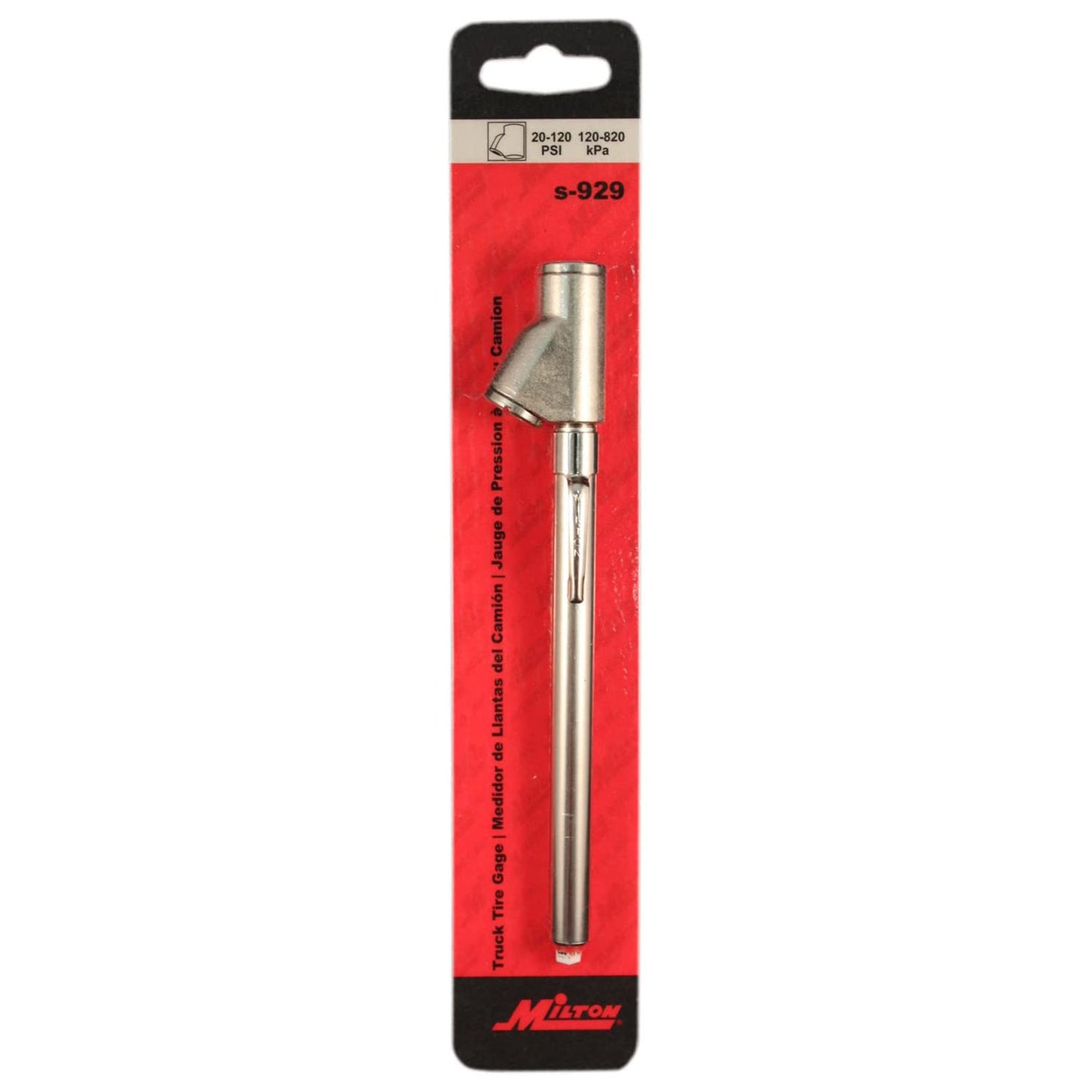 Milton Pencil Tire Pressure Gauge Pen Style Dual Head 120 PSI Max Made in USA