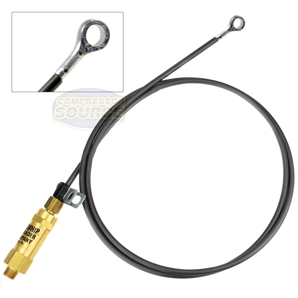 36" Eagle Air Compressor Engine Throttle Control Cable Bullwhip With Eyelet End