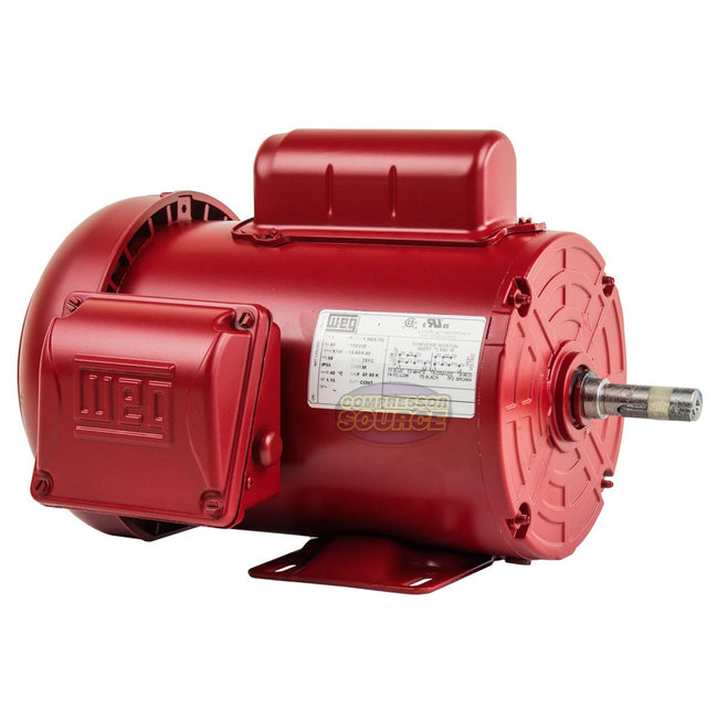 1 HP Single Phase Farm Duty Electric Motor 1745 RPM 56 Frame 115/230V TEFC WEG 00118ES1RFD56-S