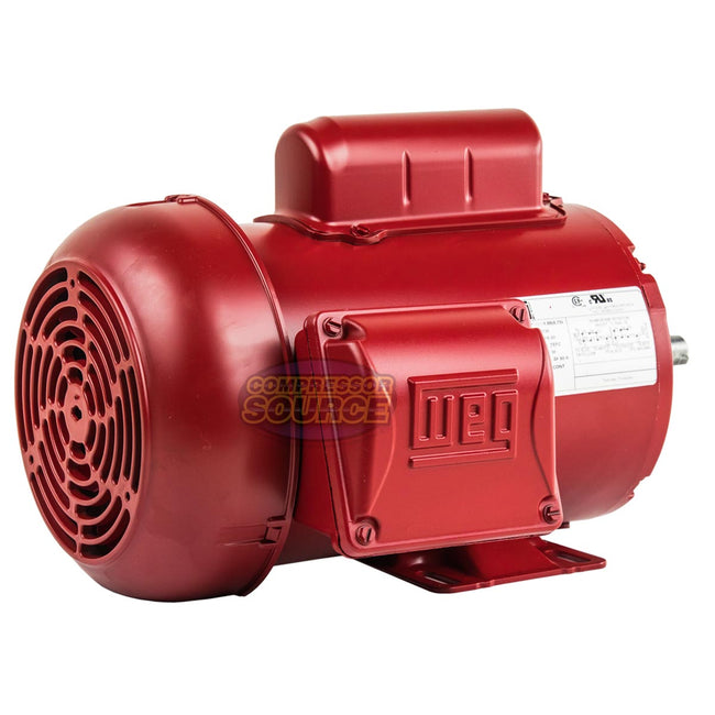 1 HP Single Phase Farm Duty Electric Motor 1745 RPM 56 Frame 115/230V TEFC WEG 00118ES1RFD56-S