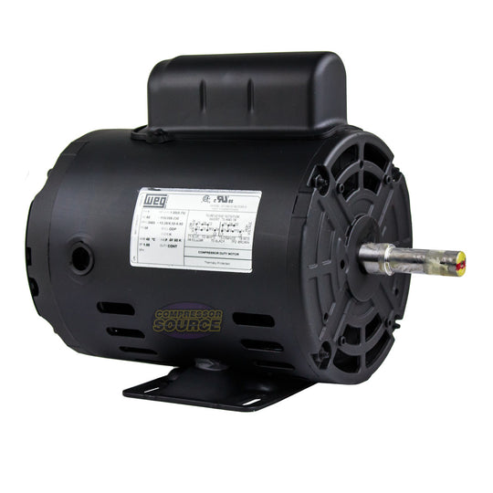 1 HP Single Phase Electric Motor 3485 RPM 56 Frame 115/208-230V ODP WEG 00136OS1BCD56-S