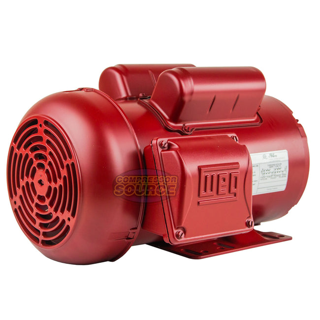 2 HP Single Phase Farm Duty Electric Motor 1745 RPM 56H Frame 115/230V TEFC WEG 00218ES1RFD56H-S