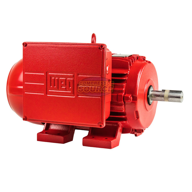 5 HP Single Phase Farm Duty Electric Motor 1730 RPM W213/5T Frame 115/230V TEFC WEG 00518ES1DFD215Z