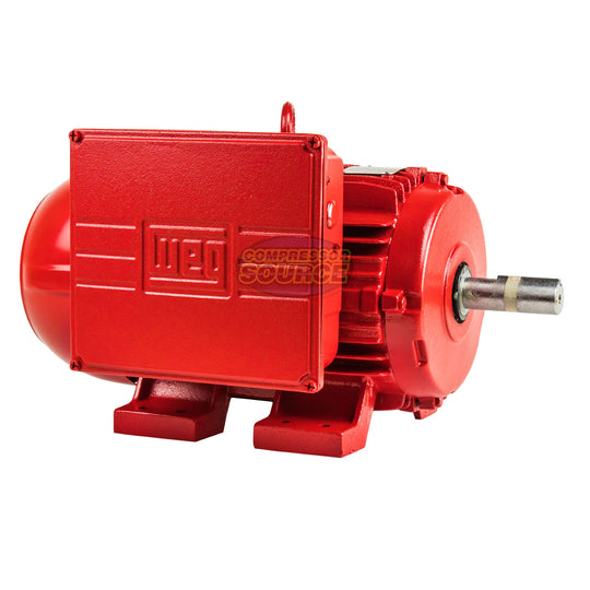 5 HP Single Phase Farm Duty Electric Motor 1730 RPM W213/5T Frame 115/230V TEFC WEG 00518ES1DFD215Z