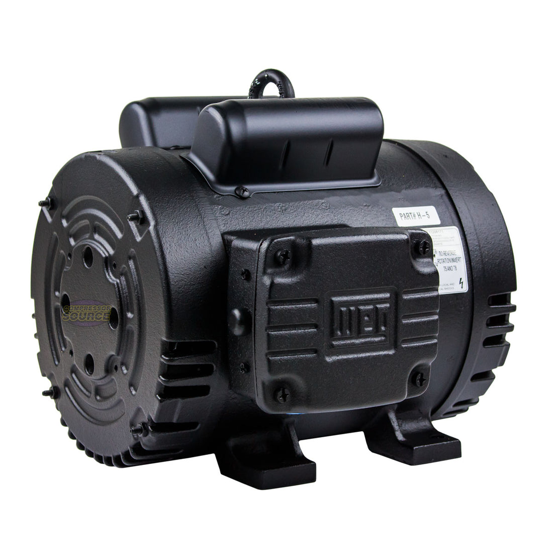 5 HP 1 Phase Motor 1750 RPM 184T Frame ODP WEG | 00518OS1CCDOL184T ...