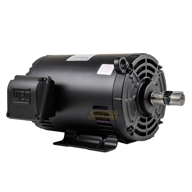 5 HP 3 Phase Electric Motor 1760 RPM 182/4T Frame 230/460V ODP WEG 00518OT3E184T-S