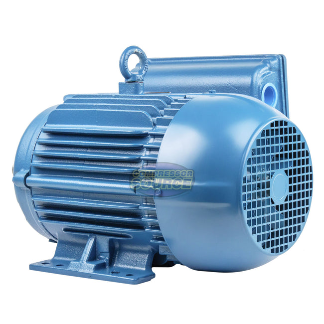 5 HP Single Phase Electric Motor 3515 RPM 184T Frame 115/208-30V TEFC WEG 00536ES1B184T-W22