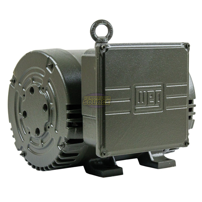 5 HP Single Phase Electric Motor 3500 RPM 184T Frame 230V ODP WEG 00536OS1D184T