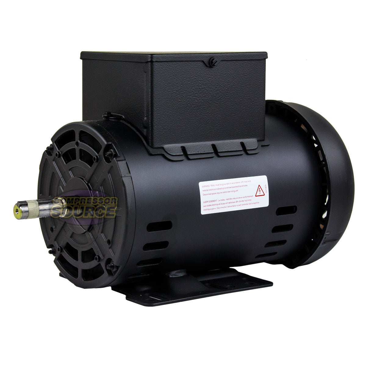 5 HP Air Compressor Duty Electric Motor 56H Frame 3440 RPM Single Phase WEG New