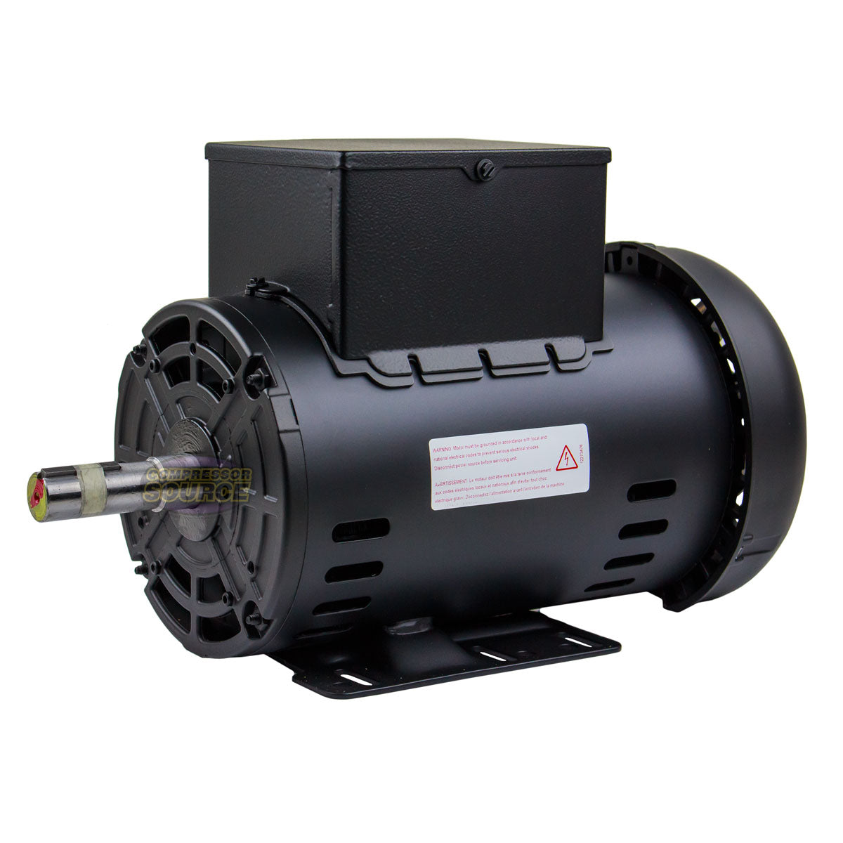 5 HP Air Compressor Electric Motor 56HZ Frame 3440 RPM Single Phase WEG New