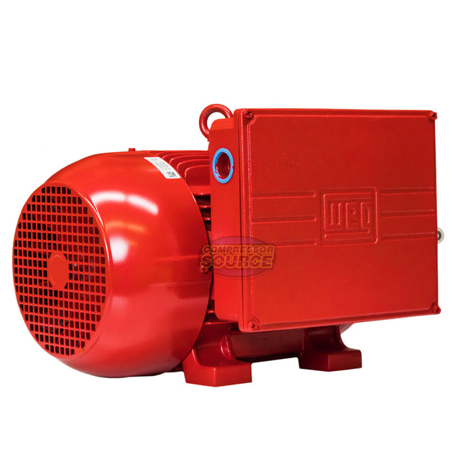 7.5 HP Single Phase Farm Duty Electric Motor 1730 RPM 215T Frame 230V TEFC WEG 00718ES1DFD215T