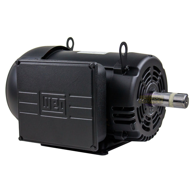 7.5 HP Single Phase Electric Motor 1760 RPM 213/5T Frame 208-230V ODP WEG 00718OS1CCD215T
