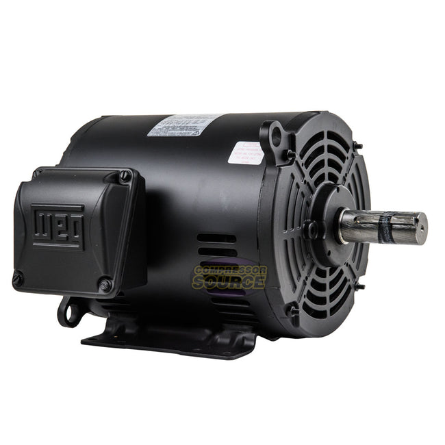 7.5 HP 3 Phase Electric Motor 1770 RPM 213/5T Frame 230/460V ODP WEG 00718OT3E213T-S