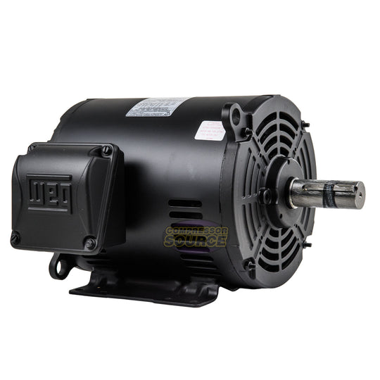 7.5 HP 3 Phase Electric Motor 1770 RPM 213/5T Frame 230/460V ODP WEG 00718OT3E213T-S