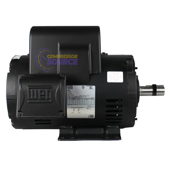 7.5 HP Single Phase Electric Motor 3510 RPM 184T Frame 208-230V ODP WEG 00736OS1C184T