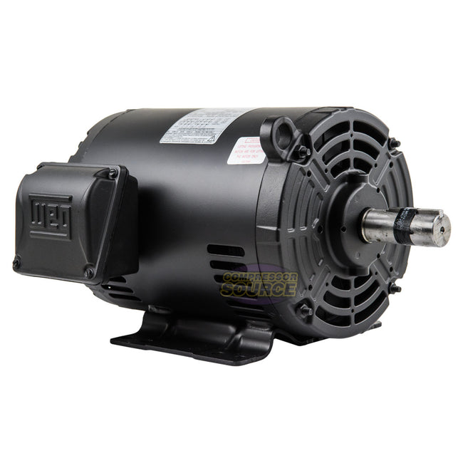 7.5 HP 3 Phase Electric Motor 3500 RPM 184/5T Frame 230/460V ODP WEG 01018OT3E215T-S